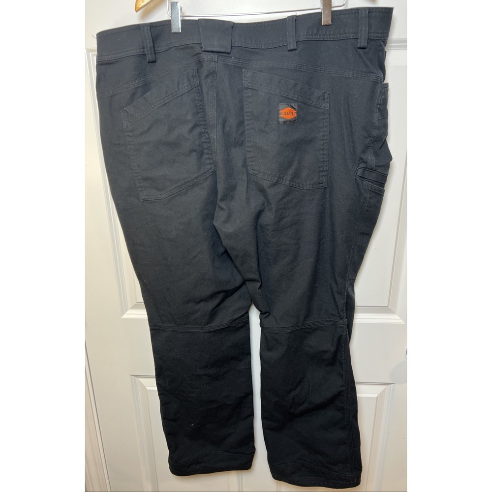BRUNT Martin Work Pant 44x30 Black Stretch DWR Durable Workwear Reinforced Cuff - Picture 2 of 16